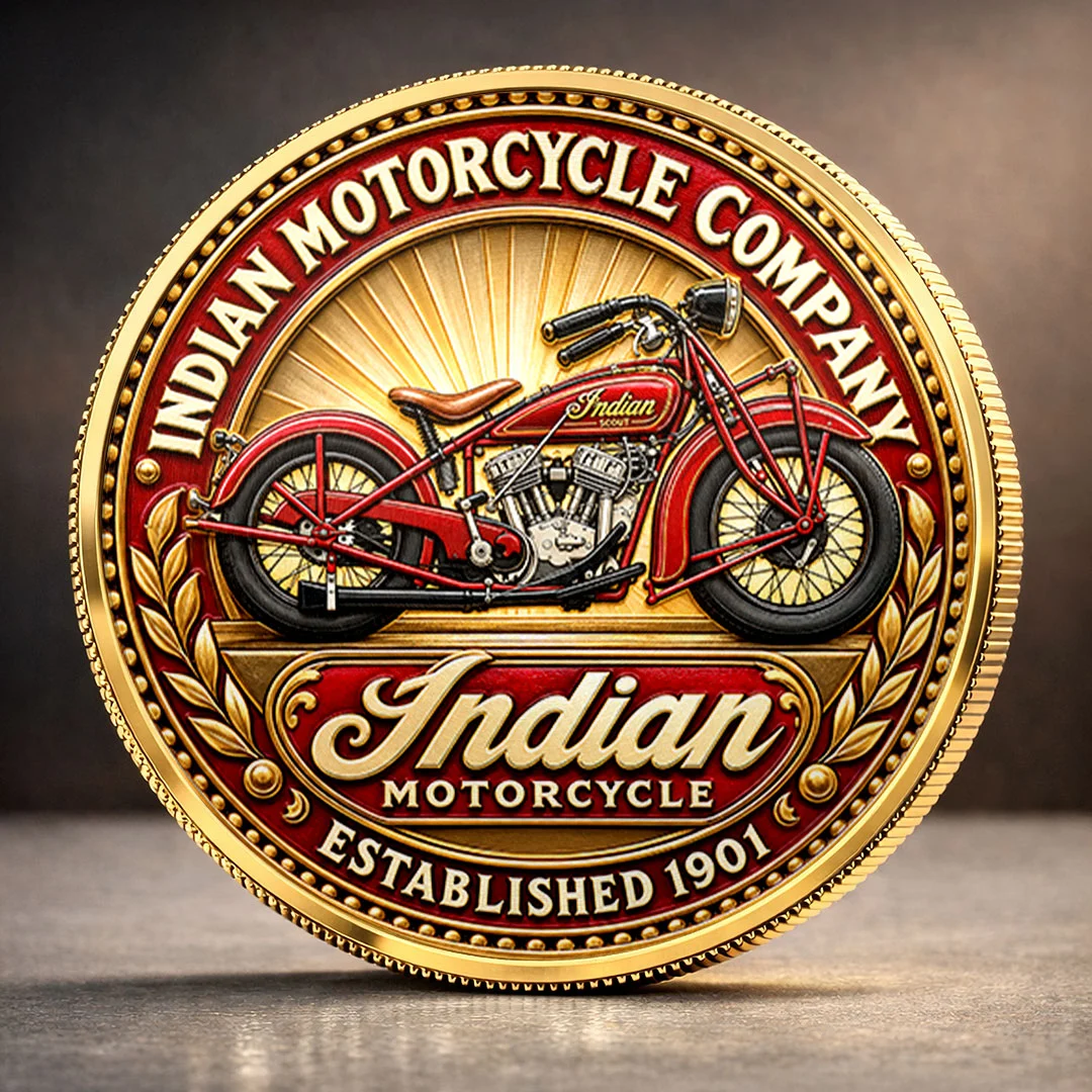 Indian Motorcycle Commemorative Coin - HOATT21617