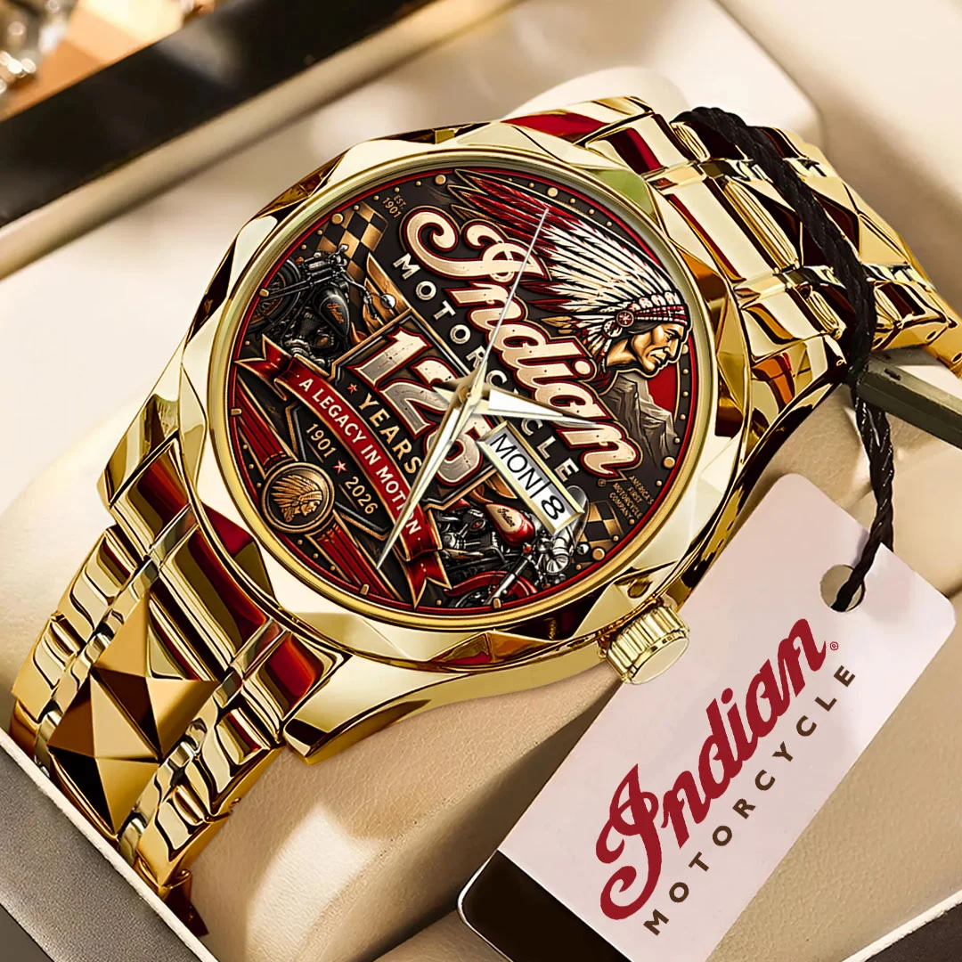 Indian Motorcycle 125th Anniversary Alloy Luxury Quartz Watch - TMTHU10183