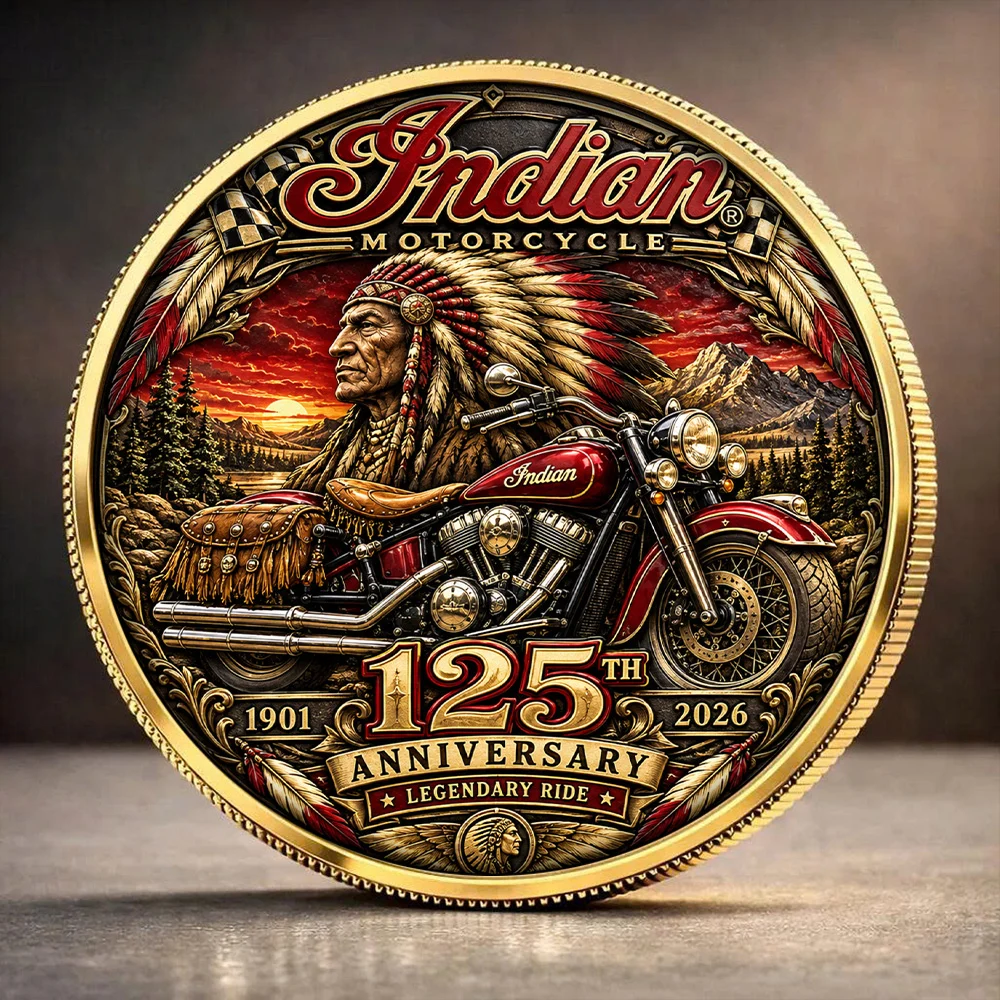 Indian Motorcycle 125th Anniversary 2026 Commemorative Coin - TANTN26110