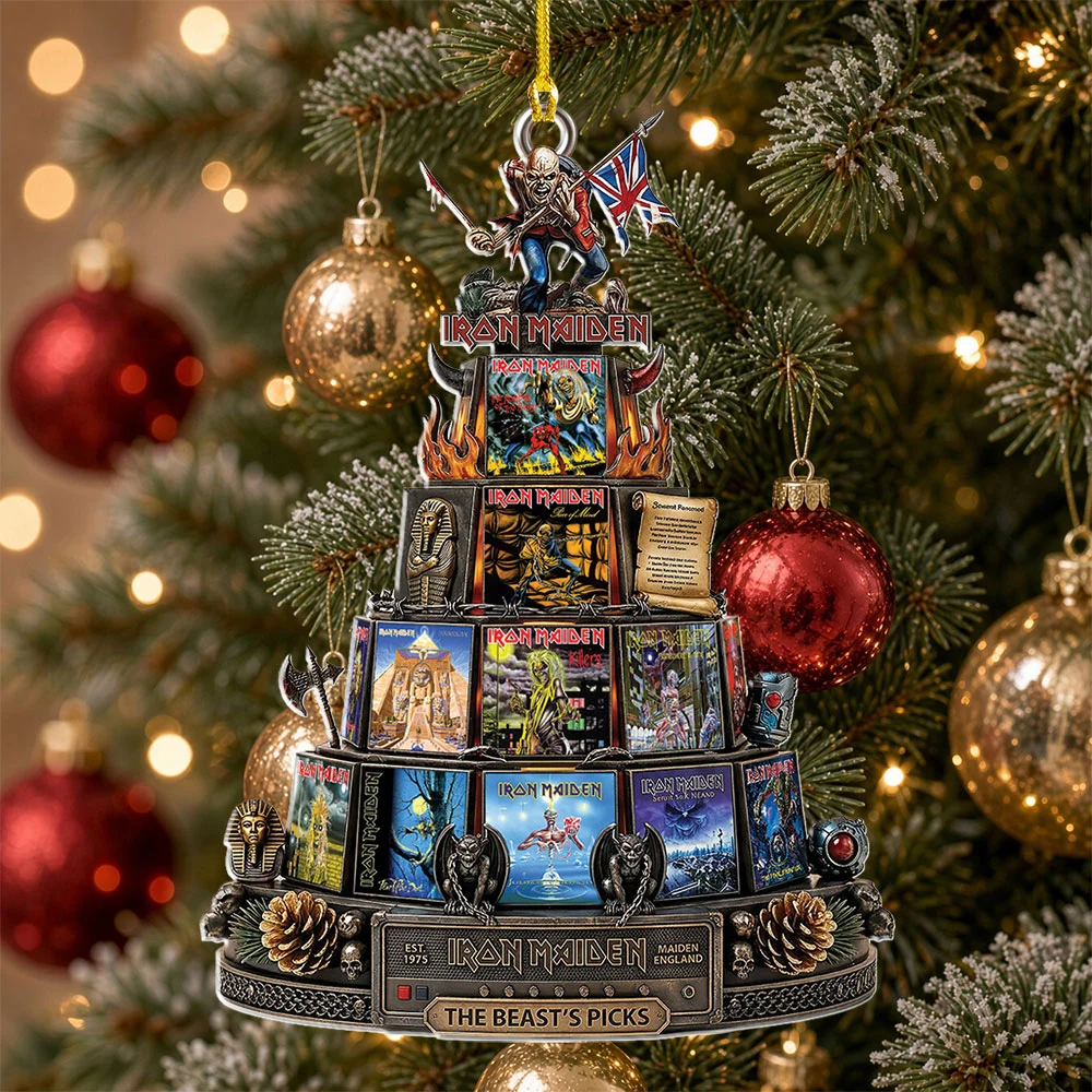 Iron Maiden Custom Shape 2-side Printed Acrylic Ornament - TMTHU9693