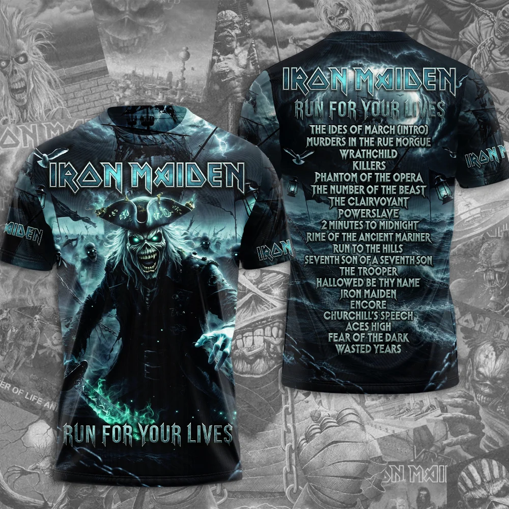 Iron Maiden 2026 World Tour 3D Apparel - TMTHU10219