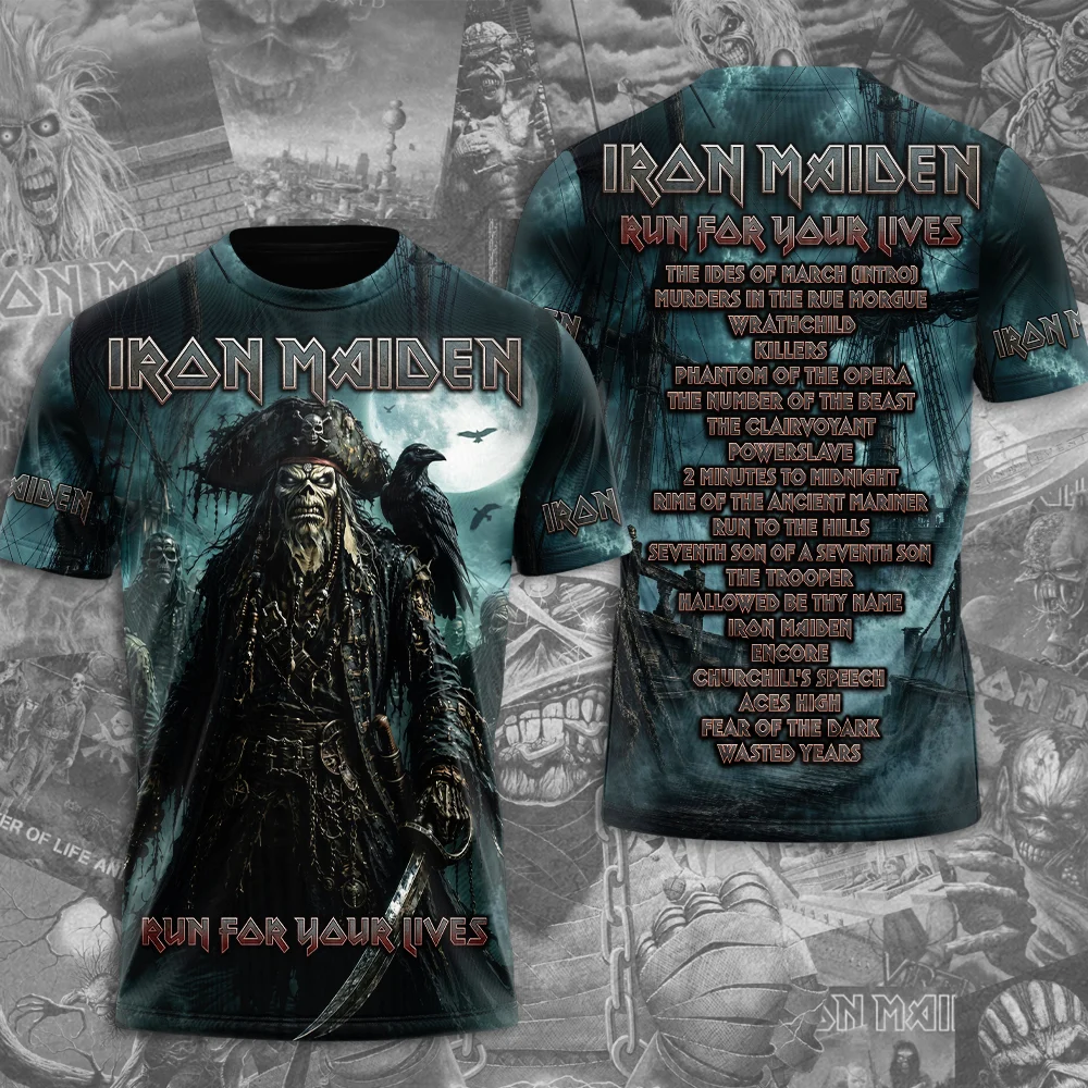 Iron Maiden 2026 World Tour 3D Apparel - TMTHU9725