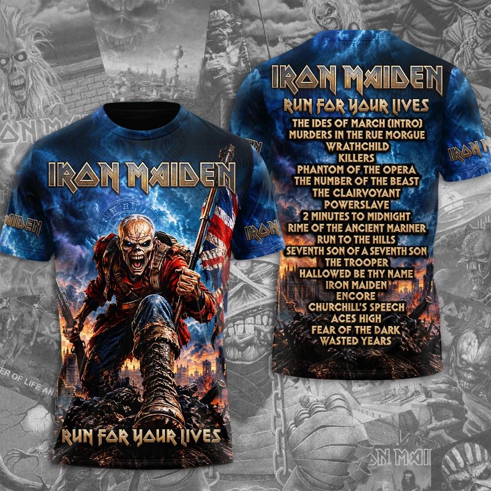 Iron Maiden 2026 World Tour 3D Apparel - TMTHU9726