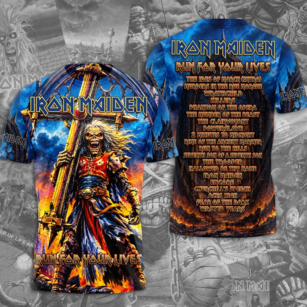 Iron Maiden 2026 World Tour 3D Apparel - TMTHU9784