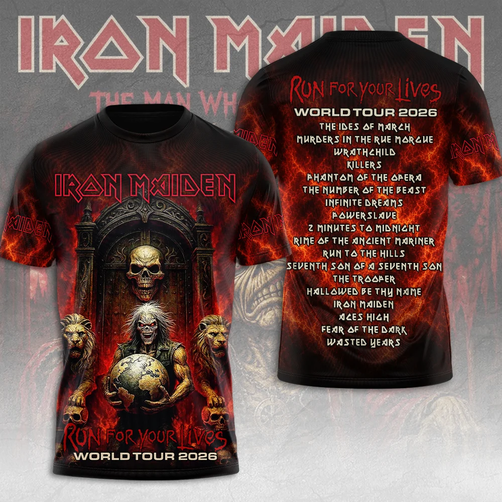 Iron Maiden 2026 World Tour 3D Apparel - MAITM15317