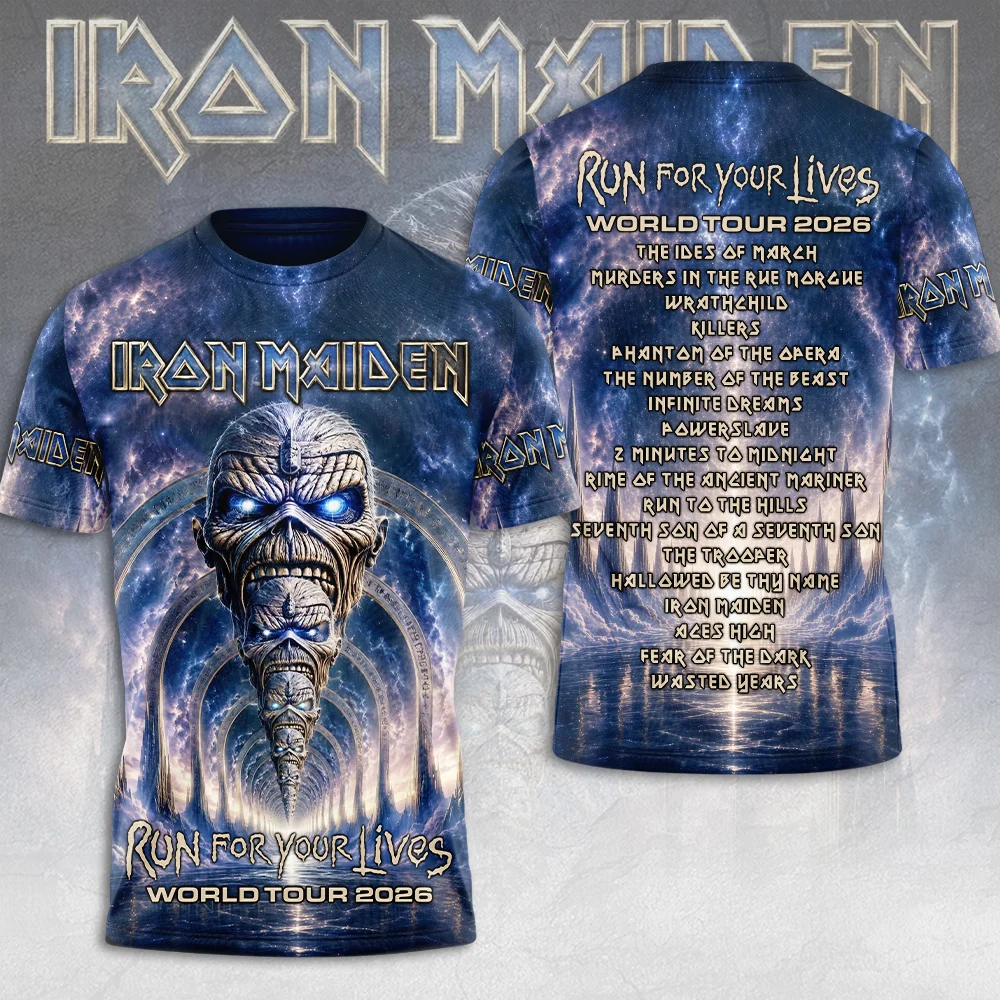 Iron Maiden 2026 World Tour 3D Apparel - MAITM15319