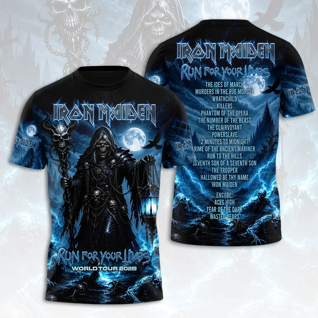 Iron Maiden 2026 World Tour 3D Apparel - HOATT21459