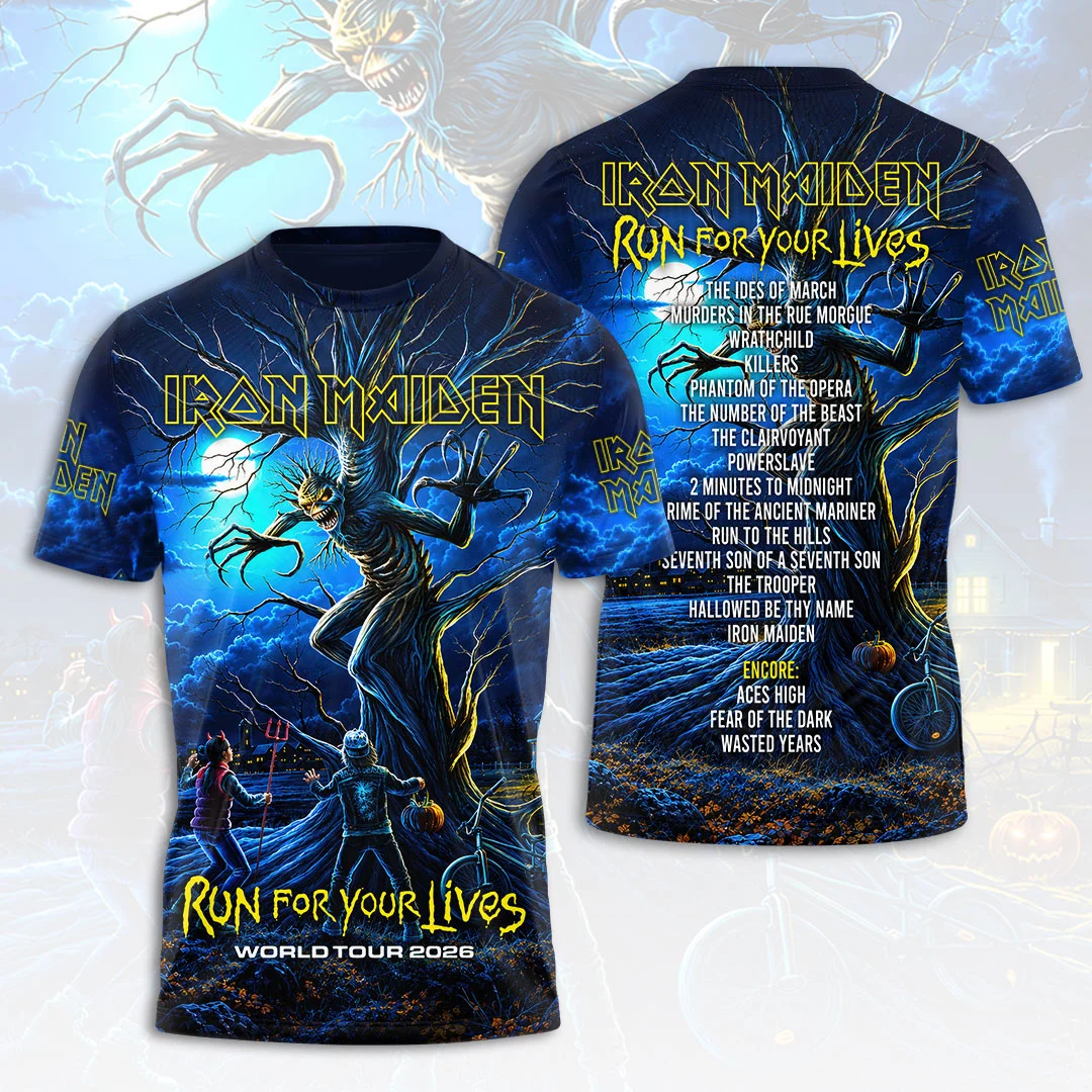 Iron Maiden 2026 World Tour 3D Apparel - HOATT21586