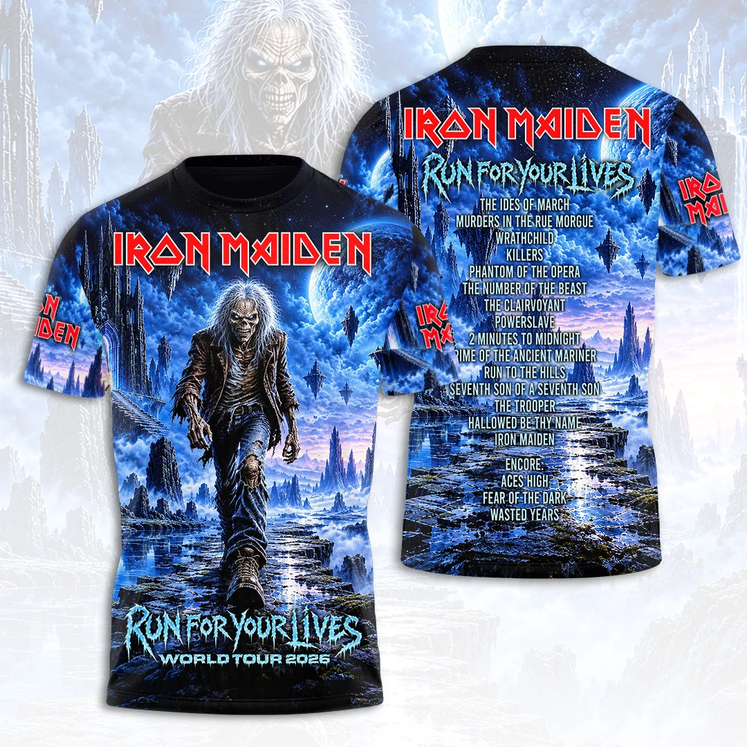 Iron Maiden 2026 World Tour 3D Apparel – HOATT21690