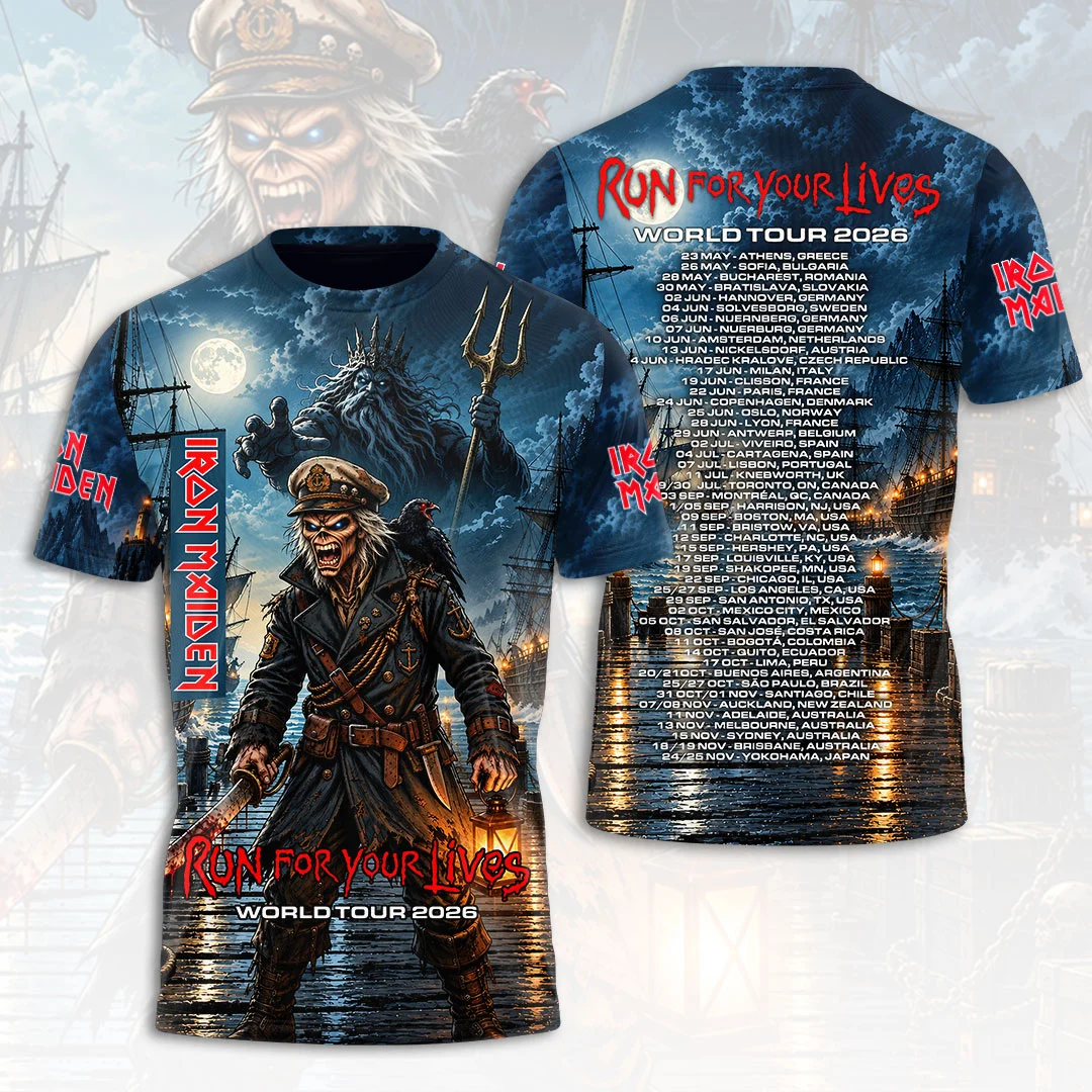 Iron Maiden 2026 World Tour 3D Apparel - HOATT26772