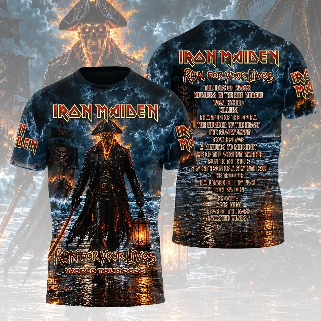 Iron Maiden 2026 World Tour 3D Apparel - HOATT26909