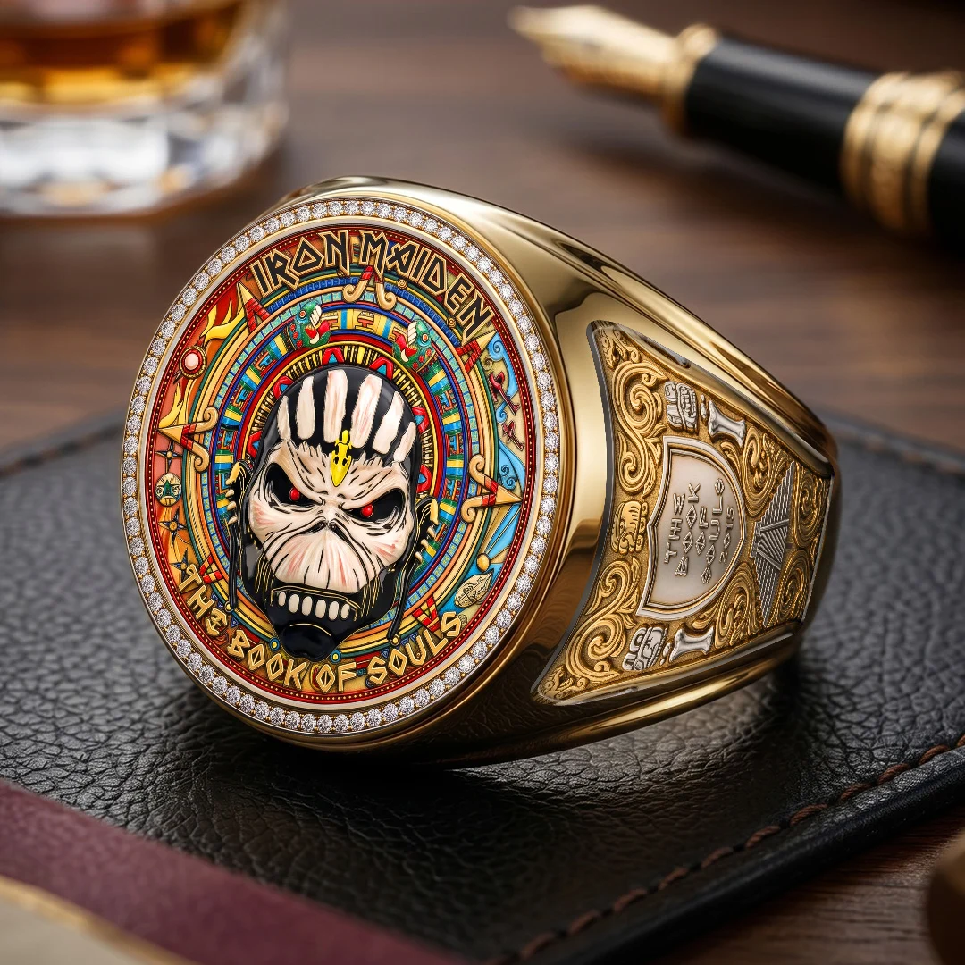 Iron Maiden 3D Engraved Ring - TMTHU9573