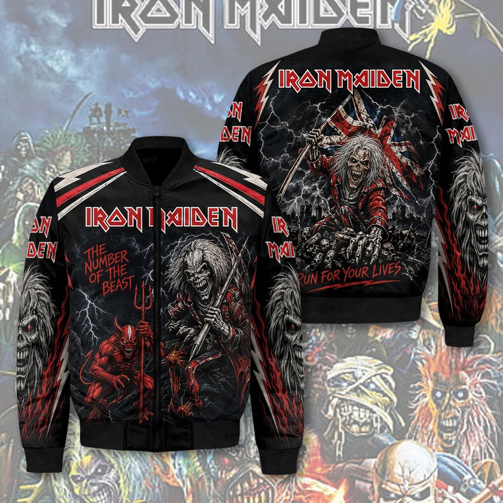 Iron Maiden 3D Bomber Jacket - TMTHU9781