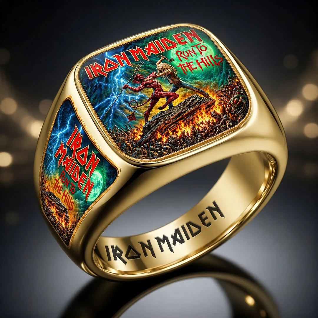 Iron Maiden 3D Engraved Ring - HOATT21696