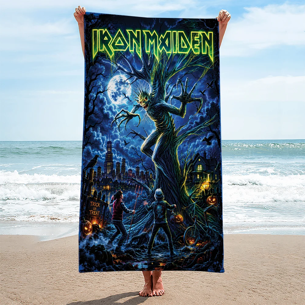 Iron Maiden Fear of the Dark Halloween Rectangle Beach Towel - TANTN26007
