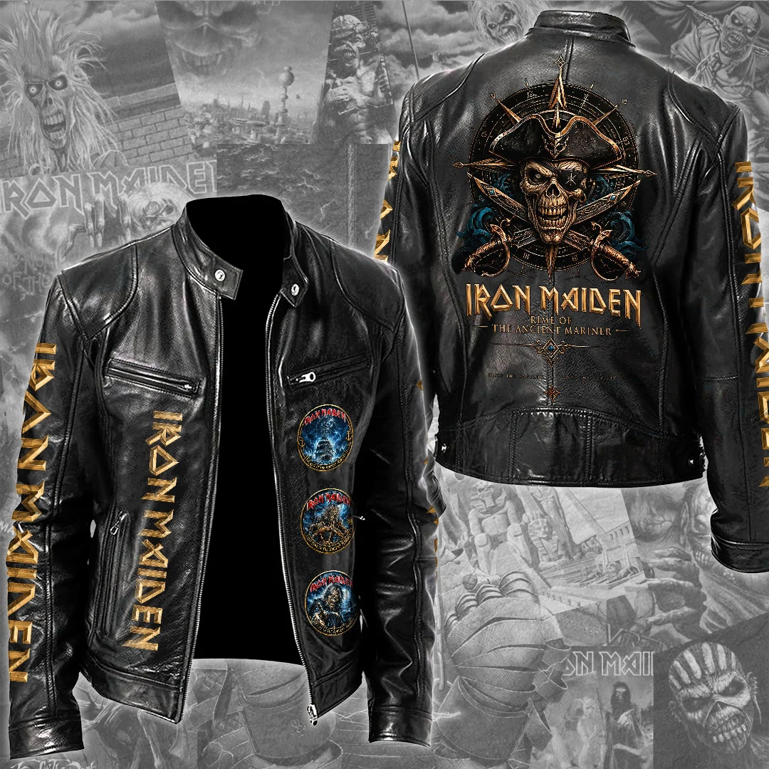 Iron Maiden Motorcycle Leather Jacket - TMTHU9961