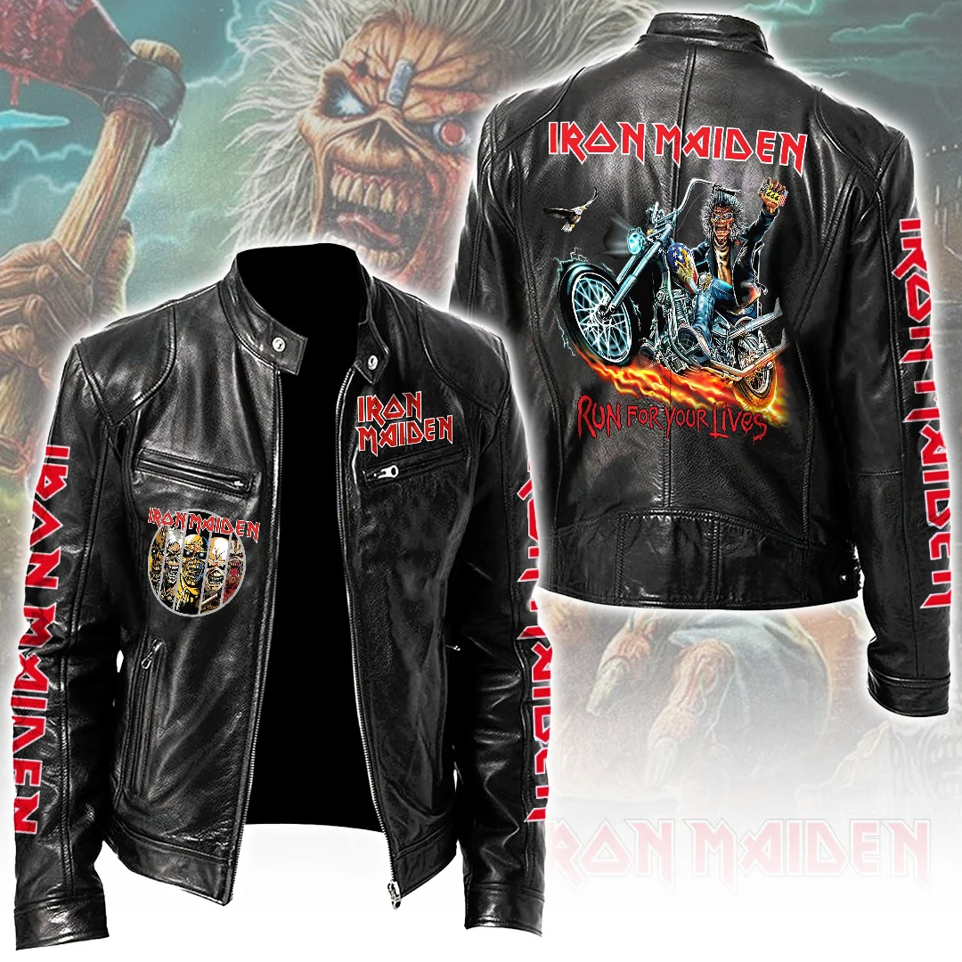 Iron Maiden Motorcycle Leather Jacket - MAITM15499