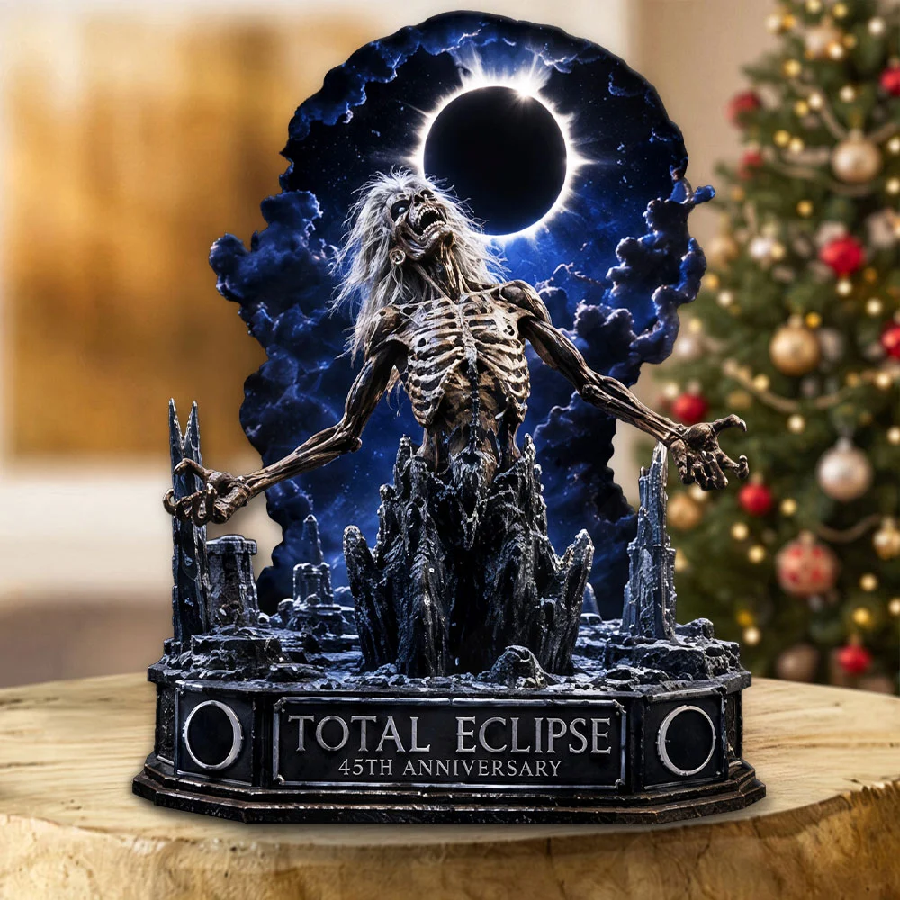 Iron Maiden: Total Eclipse 45th Anniversary Custom Shape Acrylic Plaque - TMTHU9996