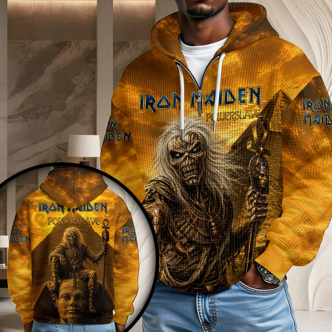 Iron Maiden 3D Unisex Waffle Hoodie - HOATT21691