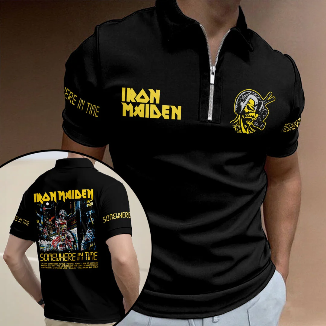Iron Maiden Zip Polo Shirt - HOATT21467
