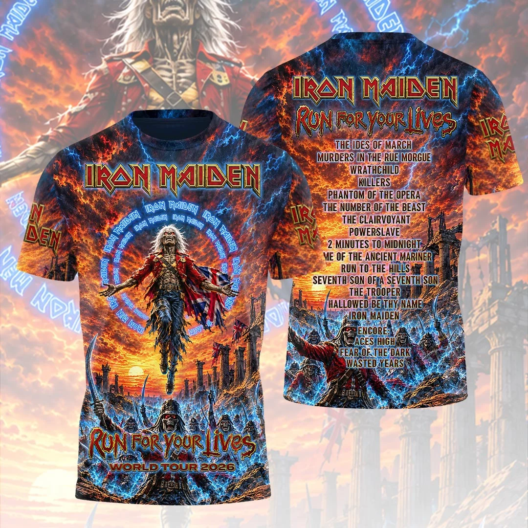 Iron Maiden 2026 World Tour 3D Apparel - HOATT21633