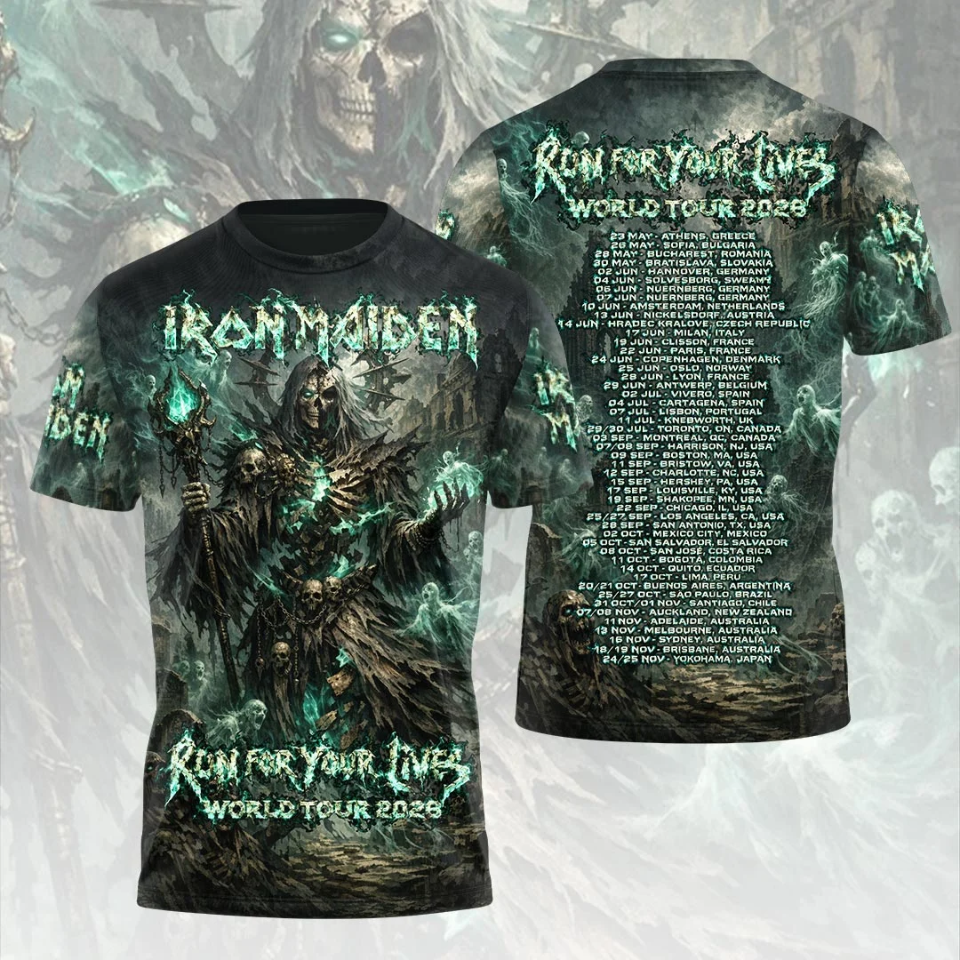 Iron Maiden 2026 World Tour 3D Apparel - HOATT21477