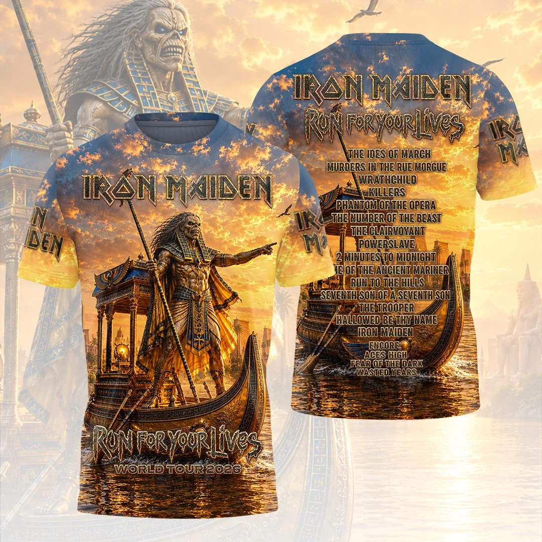 Iron Maiden 2026 World Tour 3D Apparel - HOATT21632