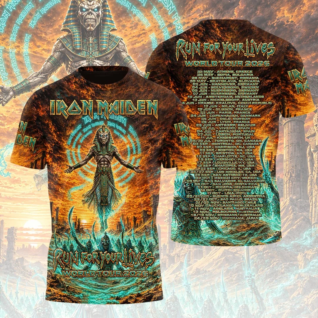 Iron Maiden 2026 World Tour 3D Apparel - HOATT21635