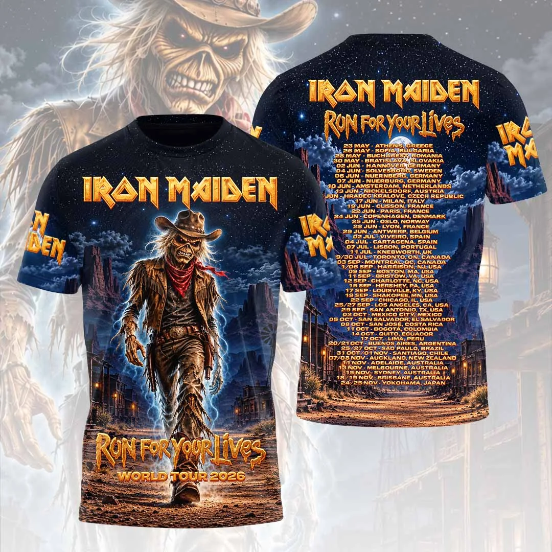 Iron Maiden 2026 World Tour 3D Apparel - HOATT26765