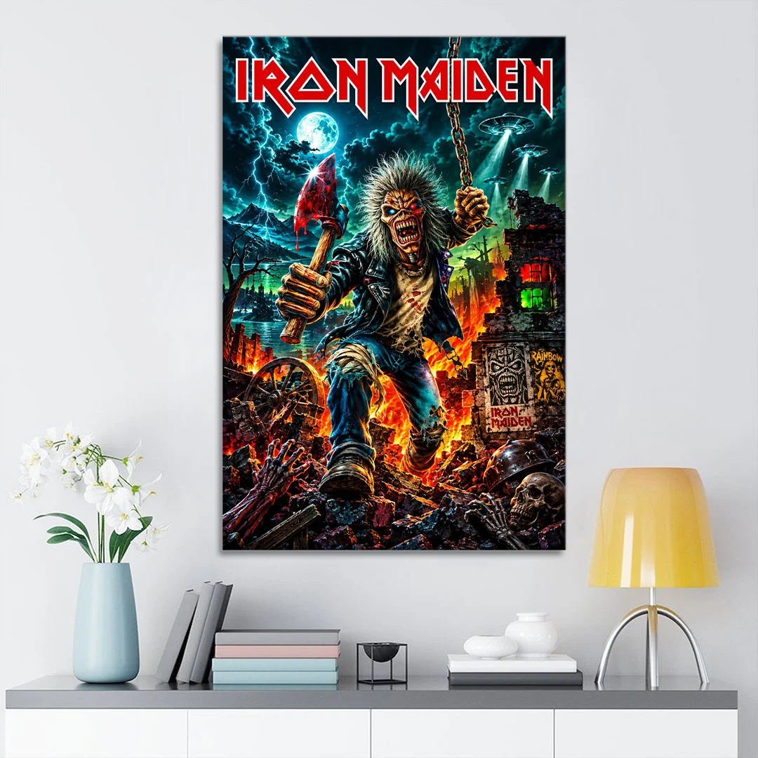 Iron Maiden Rectangle Canvas With Inner Frame - TANTN26072