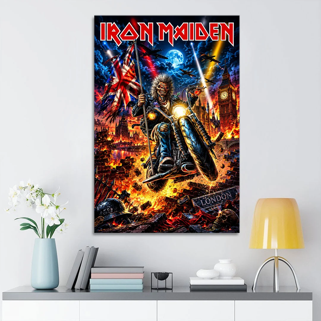 Iron Maiden Rectangle Canvas With Inner Frame - TANTN26073