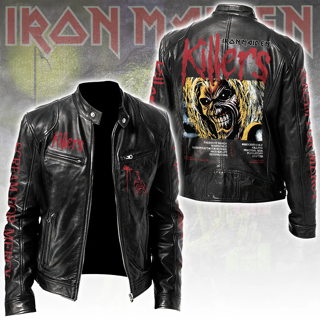 Iron Maiden Motorcycle Leather Jacket - TANTN26196