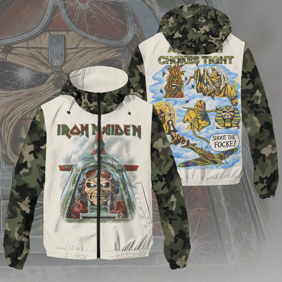 Iron Maiden Aces High 3D Windbreaker Jacket - HOATT26872