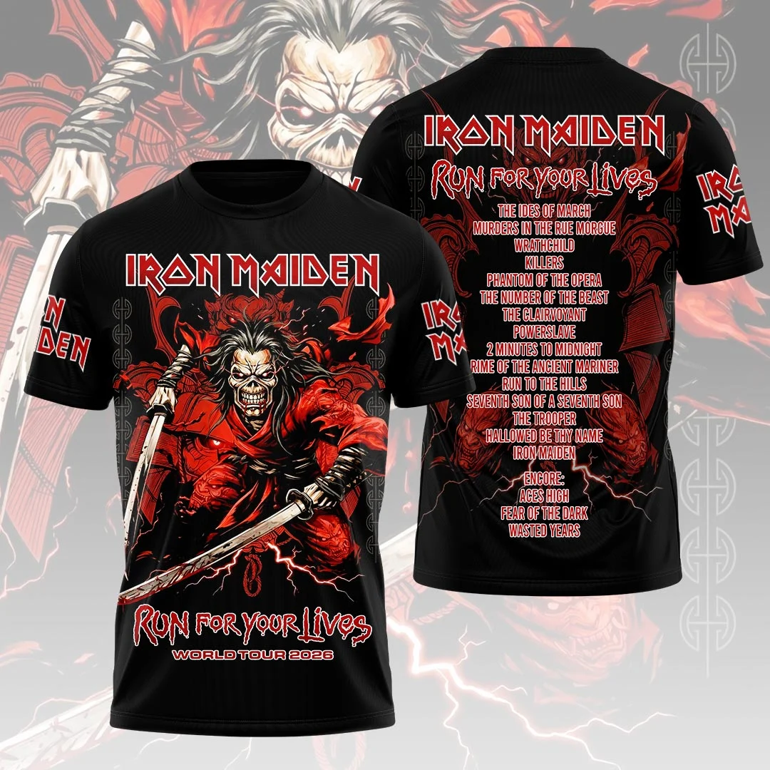 Iron Maiden 2026 World Tour 3D Apparel - HOATT21638