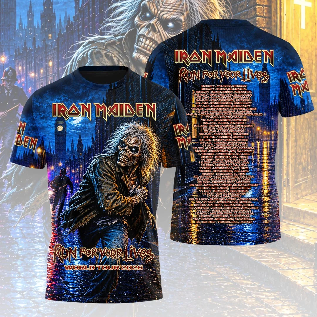 Iron Maiden 2026 World Tour 3D Apparel - HOATT21593