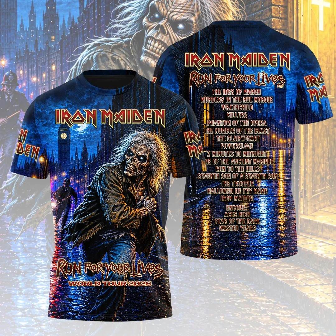 Iron Maiden 2026 World Tour 3D Apparel - HOATT21594