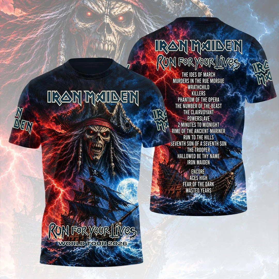 Iron Maiden 2026 World Tour 3D Apparel - HOATT26866