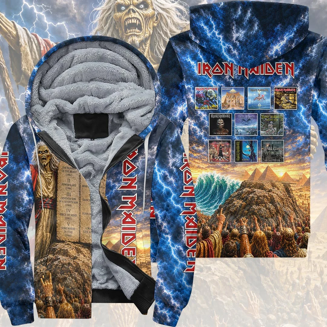 Iron Maiden 3D Fleece Zip Hoodie - HOATT21494