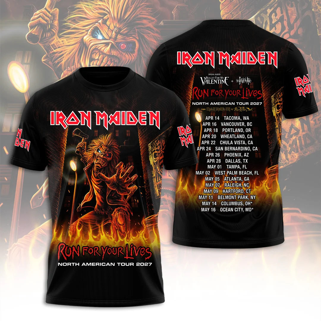Iron Maiden North American Tour 2027 3D Apparel - TANTN26280