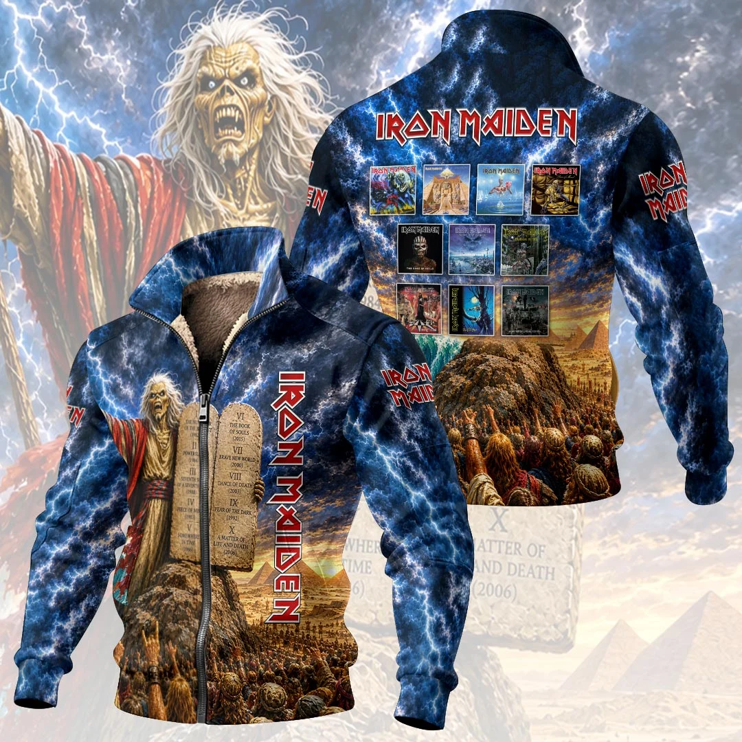 Iron Maiden Thick Knit Fleece Jacket - HOATT21495