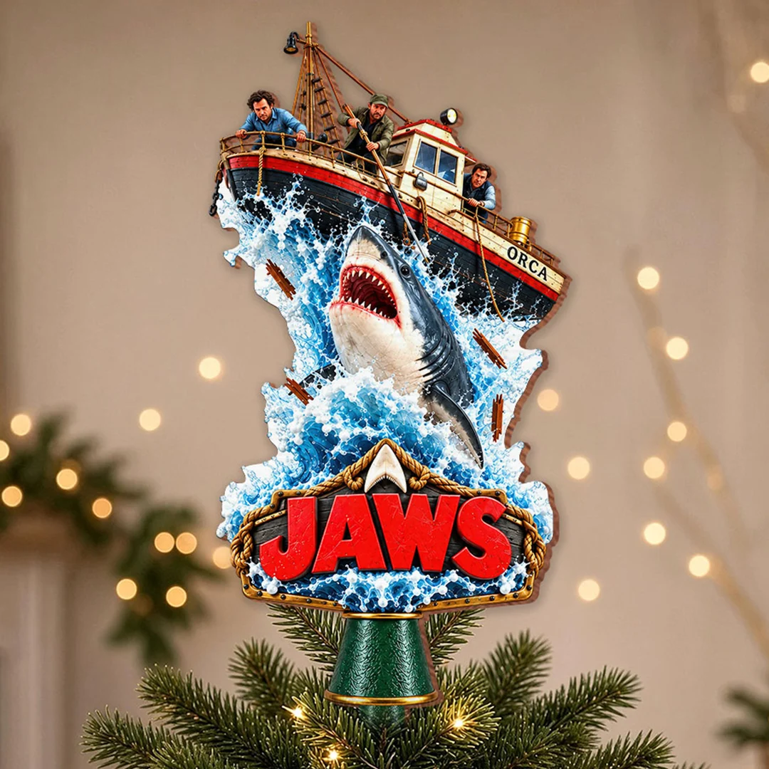 Jaws 50th Anniversary Christmas Tree Topper - HOATT21485