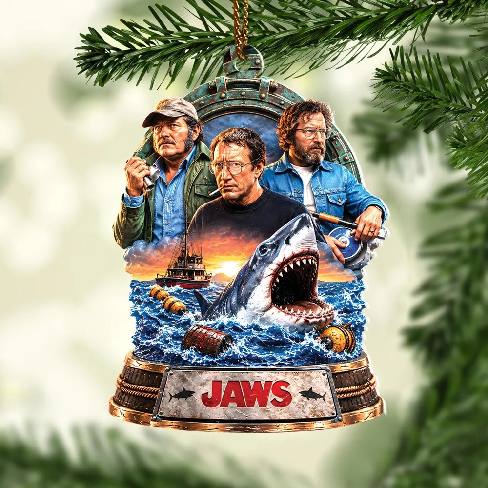 Jaws Custom Shape 2-side Printed Acrylic Ornament - HOATT21418