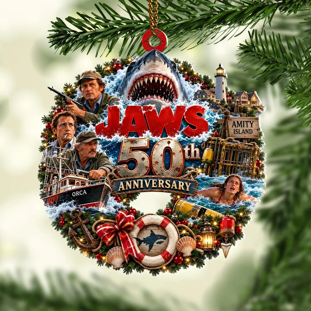 Jaws Custom Shape 2-side Printed Acrylic Ornament - HOATT21492