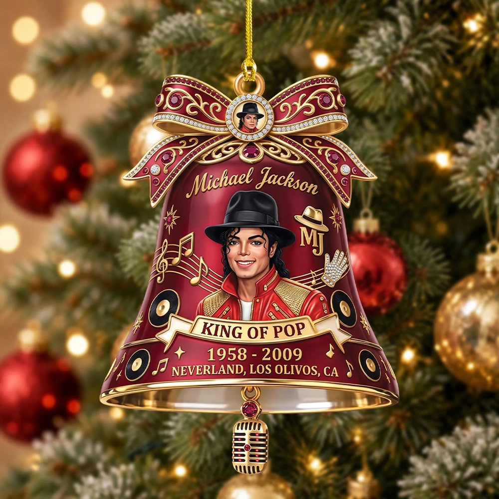 Michael Jackson Custom Shape 2-side Printed Acrylic Ornament - TMTHU9749