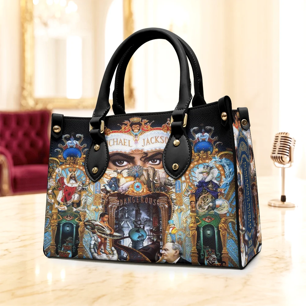 Michael Jackson Leather HandBag - TMTHU9769