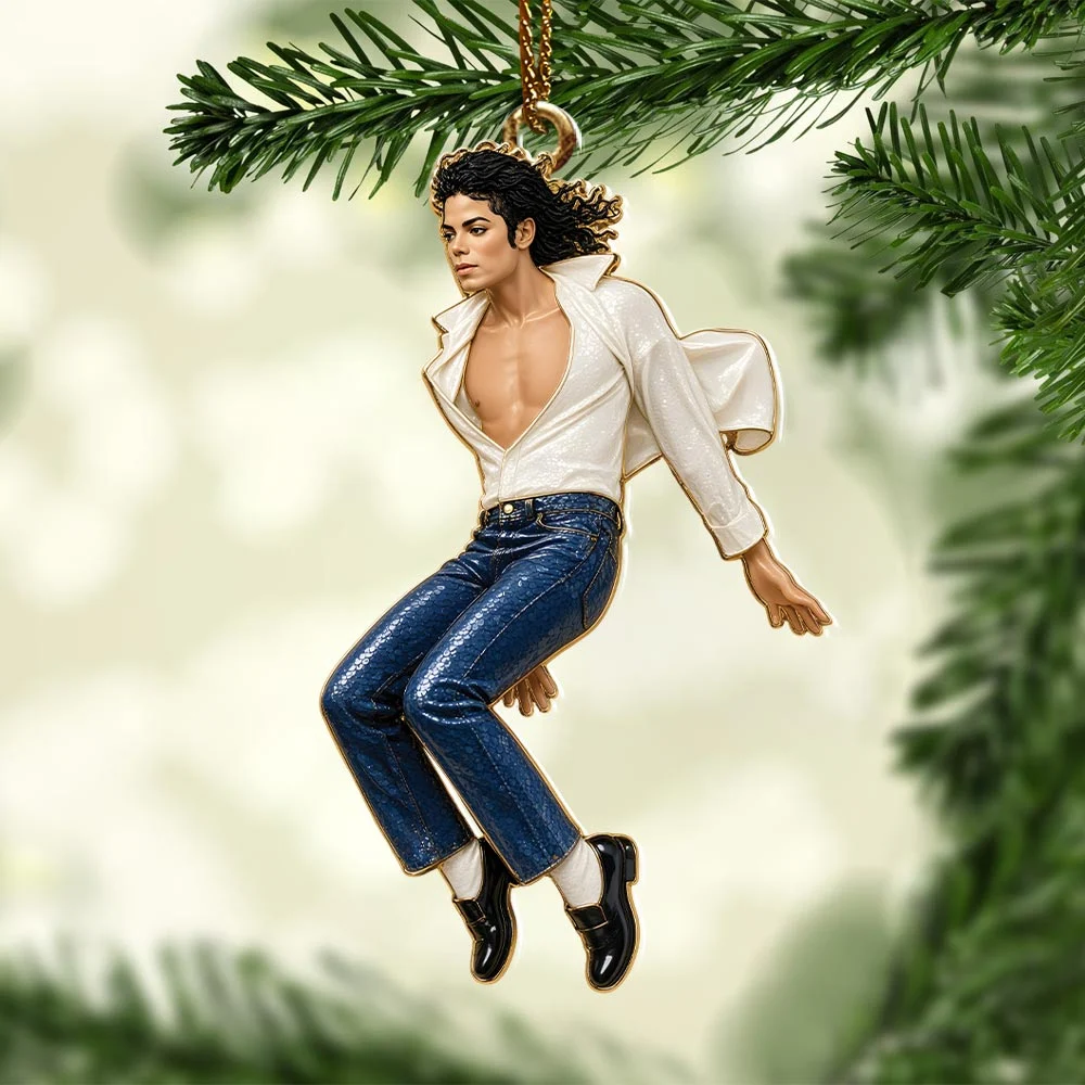 Michael Jackson Custom Shape 2-side Printed Acrylic Ornament - HOATT21511