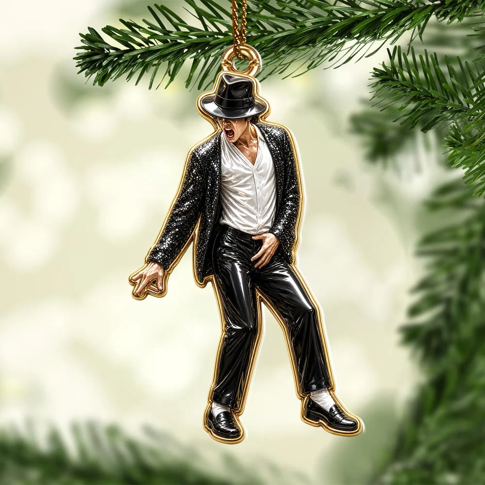 Michael Jackson Custom Shape 2-side Printed Acrylic Ornament - HOATT21623