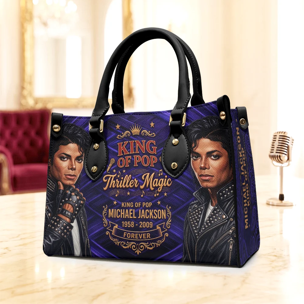 Michael Jackson Leather HandBag - TMTHU9768