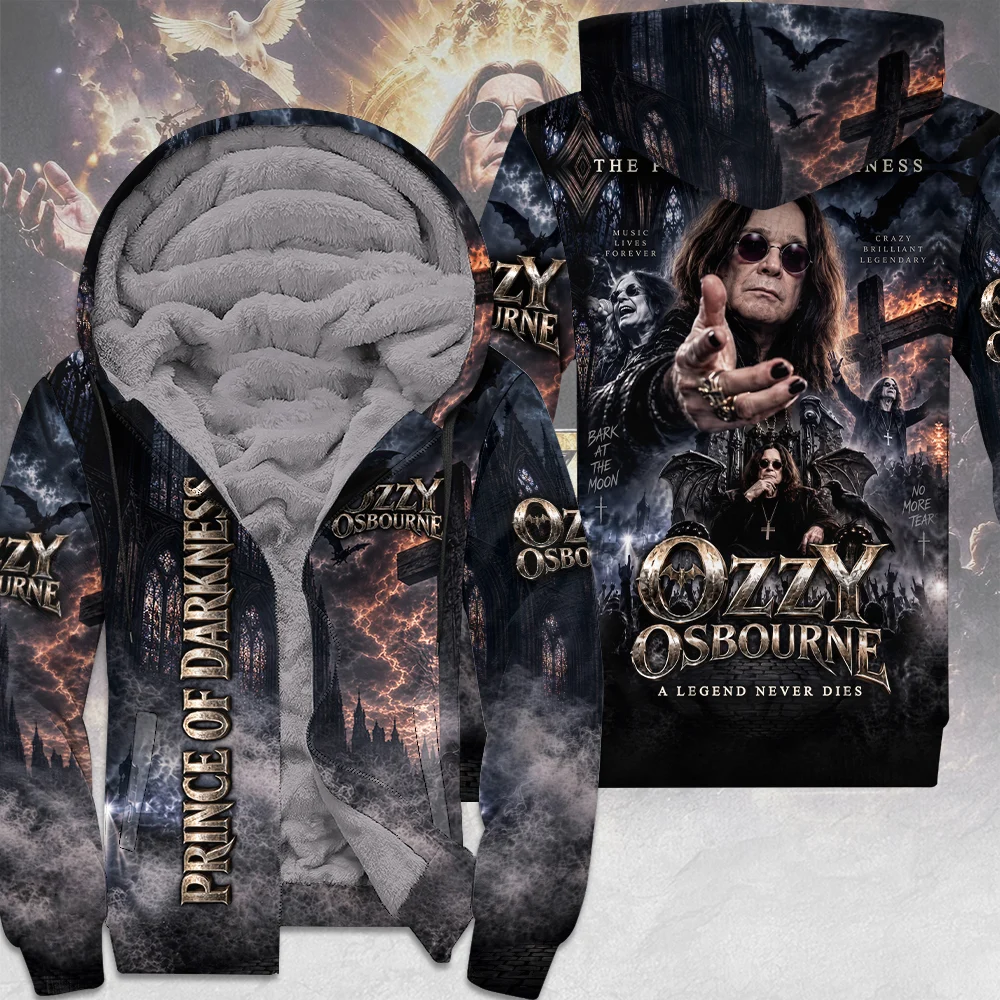 Ozzy Osbourne 3D Fleece Zip Hoodie - TMTHU9701