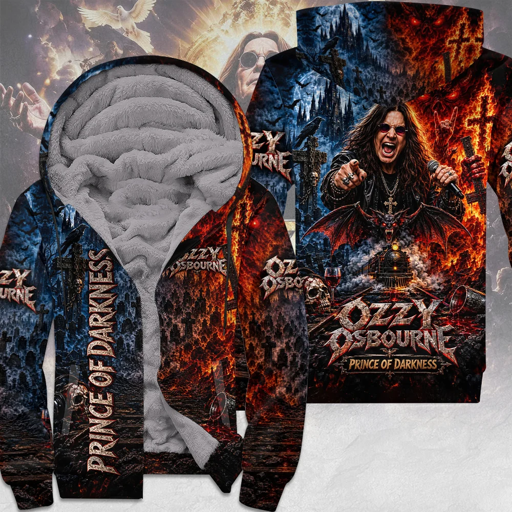 Ozzy Osbourne 3D Fleece Zip Hoodie - TMTHU9702